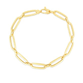 14K Gold 5.6Mm Bombay Paperclip Bracelet